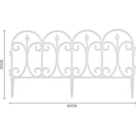 Trade Shop - Recinzione Per Giardino Steccato Bordo Per Prato In Polipropilene Dim 32x60cm - (1/2)