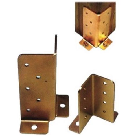 SUPPORTO GAZEBO QUADRO REGISTRABILE 951 - ZINCATO GIALLO S.MM 3,0 MM 45X45X130 - 10 pezzi