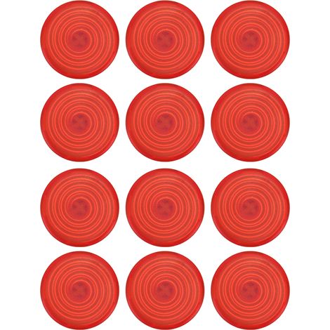 12 pièces de rechange capuchons de bouton arcade mécanique pour interrupteurs Kailh Cherry TTC Akko Glorious, rouge (1/5)