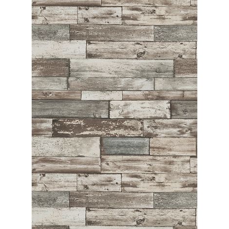 Carta da parati effetto legno 7319-10