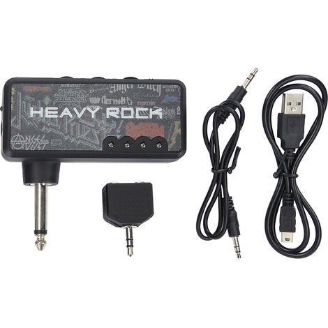 Amplificateur casque rechargeable portable pour guitare électrique, accessoire silencieux à brancher (1/5)