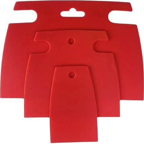 Spatule, Lot De 3 spatule raclette plastique, grattoir peinture, Accessoire parfait pour mastic carrosserie, enduit, grattoir, bricolage (1/5)