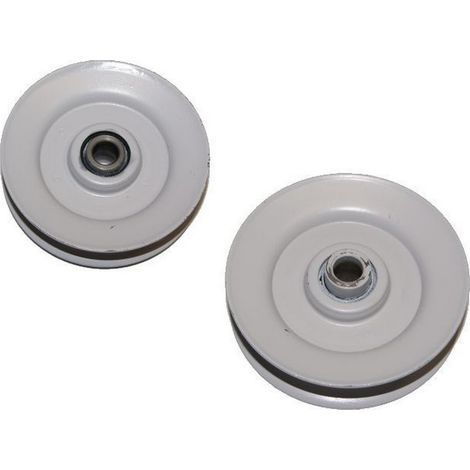 Poulie gorge V pour tracteur tondeuse – Ø extérieur 77.8mm – Ø intérieur 9.5mm – Hauteur 17.45mm – Compatible AYP, John Deere, MTD (1/3)