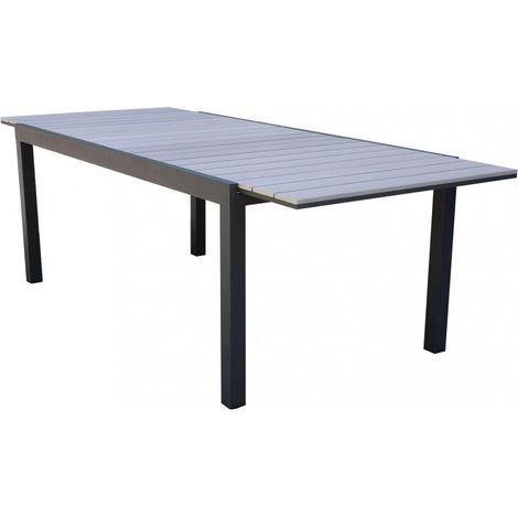 Tavolo Allungabile Pental 180/240x100x73 h cm in Alluminio Antracite (1/5)