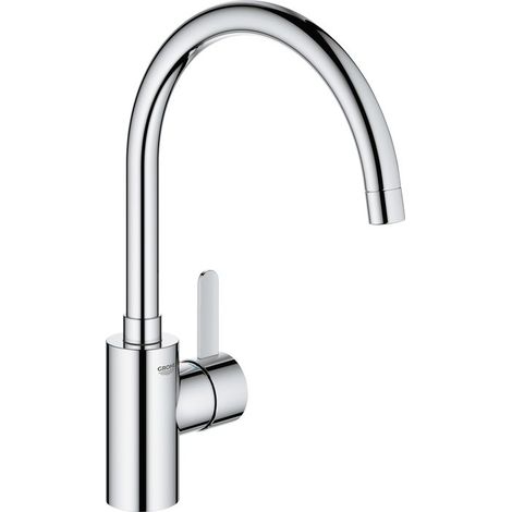 Grohe – Mitigeur de lavabo monocommande Eurosmart Cosmopolitan – Bec haut pivotant – Cartouche céramique 35 mm – Limiteur de débit ajustable (1/7)