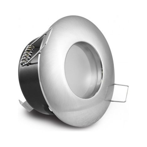 Flangia fissa IP65 a tenuta stagna in alluminio spazzolato ∅82mm (1/2)