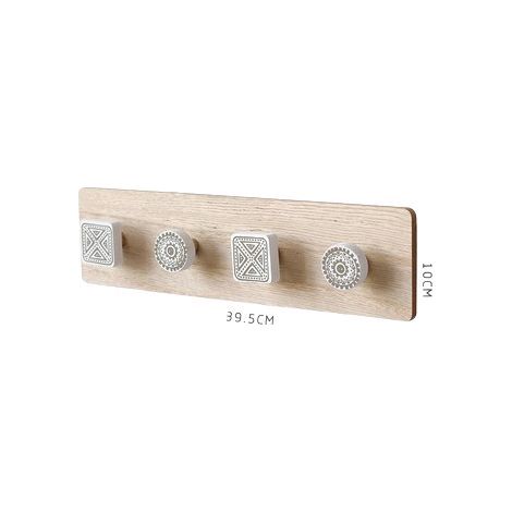 4010cm Perchas nórdicas minimalistas modernas de madera Gancho creativo para colgar abrigos en la pared Decoraciones de pared para entrada (1/3)