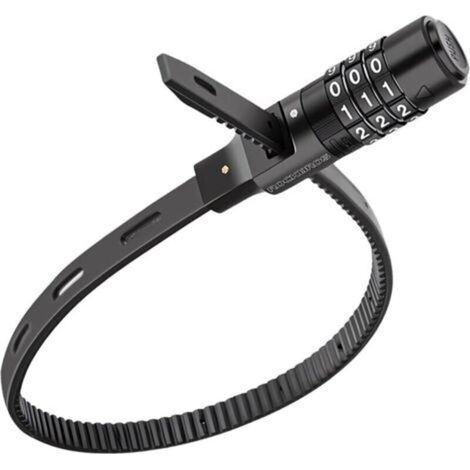 Antivol de vélo,Antivol pour Casque Vélo Moto Portable,Verrouillage à Vélo Antivol,Serrure de vélo portable,avec Code à 3 chiffres,pour Vélo Tricycle Scooter