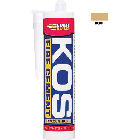 Everbuild PCKOSFIREC3 KOS Fire Cement Buff Cartridge C3 300ml EVBKOSBUFC3