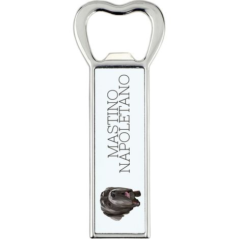 Mastino Napoletano, Mastino Napoletano, Mastino napoletano - apribottiglie con foto e iscrizione per la birra Art-Dog (1/5)