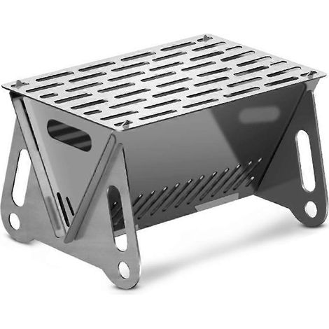 Gril barbecue chauffage réchaud multi fonction camping étagère Net Firewood acier inoxydable (1/5)