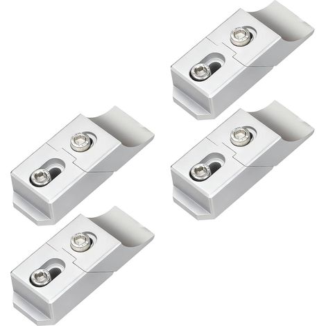 Étau de serrage latéral 4 pièces, ensemble de serrage latéral à profil bas en alliage d'aluminium pour fraisage et machine CNC, force de maintien maximale de 60 kN (1/5)