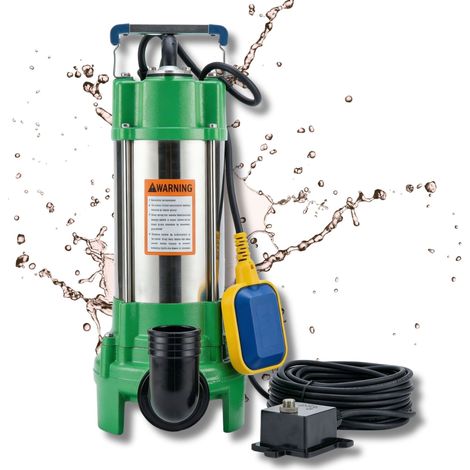 CHM GmbH® Pompe pour eaux usées 550 avec dispositif de coupe, pompe pour matières fécales 11000 L/h (1/5)