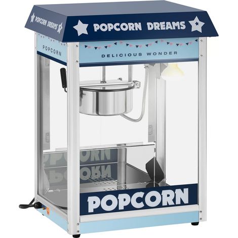 Machine à popcorn coloris bleu