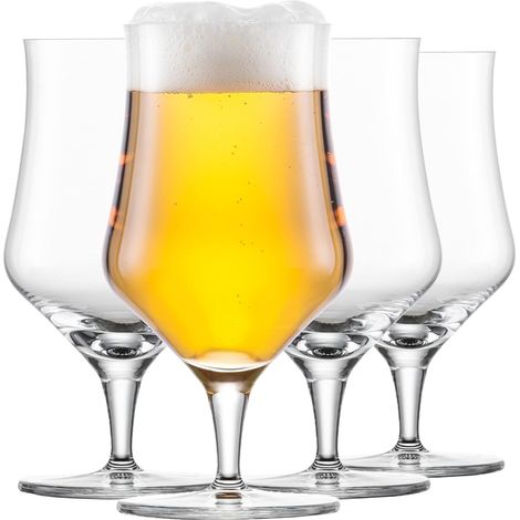 SCHOTT ZWIESEL Verres à bière universels Basic 0,3 (lot de 4), verres à bière classiques pour bières artisanales, en cristal Tritan compatible lave-vaisselle, fabriqués en Allemagne (réf. 130013), cri (1/5)