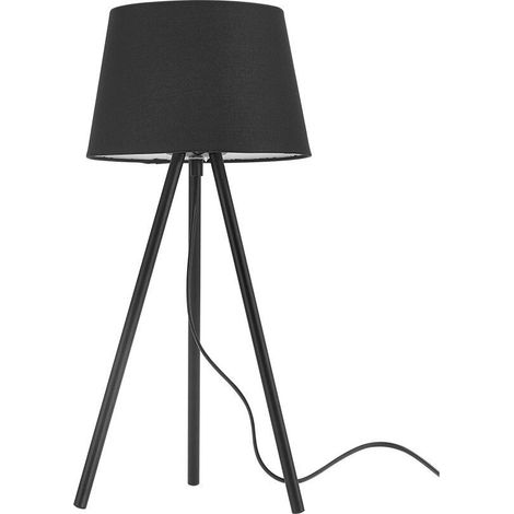 Lampe de table décorative 1xE27 23W IP20 – Noir (1/4)
