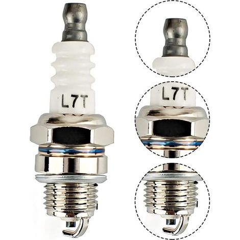 Pièces Bougie d'Allumage L7T Tronçonneuse Tondeuse à Gazon Petit Moteur Accessoire Pièces Compatible Bougies d'Allumage de Rechange pour Débroussailleuses et Tronçonneuses Remplace (1/3)