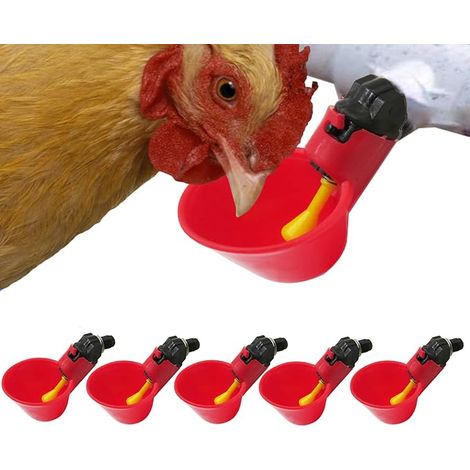 Abreuvoir Automatique pour Poules et Oiseaux - Kit DIY avec Scie à Trou pour Poussins, Canards, Oies, Dindes ou Lapins