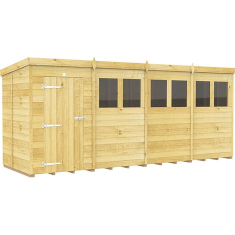 16 x 5 Pent Shed