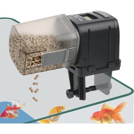 GARRYFIZH Distributeur de nourriture automatique pour aquarium avec minuterie, sortie réglable et contrôle par application/Alexa (1/5)