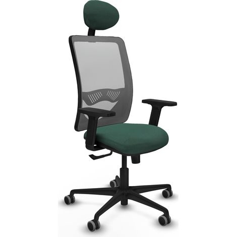Chaise de bureau piqueras y crespo Zulema gris maille (1/2)