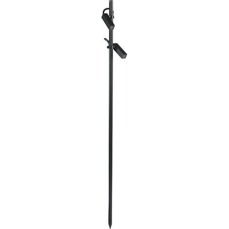 Spot à Piquer LED Double Tête 4W 24V Noir IP65 82cm - Blanc Neutre (4000K - 5500K) - SILAMP (1/2)