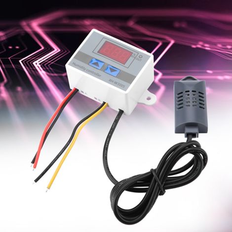Digitales Hygrometer XH-W3005 mit Regler und Feuchtigkeitssensor, Messbereich 0 bis 99 % rF, 220 V (1/3)