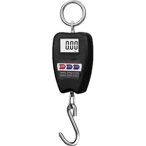 Tragbare elektronische Gepäckwaage, multifunktionale Digitalwaage, LCD-Display, hochpräzises Handwiegewerkzeug, Hakenwaage, kompakte Kranwaage (1/5)