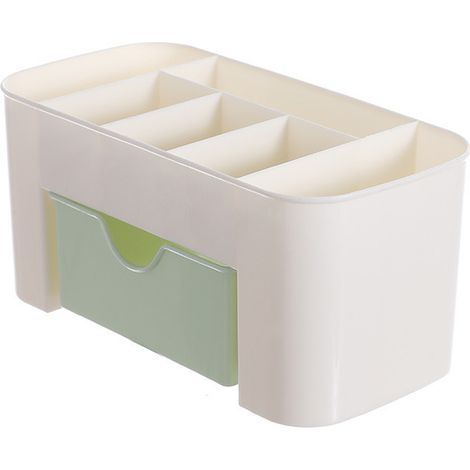Boîte de rangement pour maquillage, organisateur de bureau, étui de rangement cosmétique, tiroir (1/5)