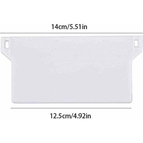 YMYNY 10pcs Plaque de Lestage Store Californien Poids Lest Stores Verticaux Plaque Lestage Store Lamelle Verticale 127mm Pièce Rechange Blanche (1/4)