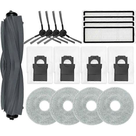 Filtre pour aspirateur brosse pour aspirateur Filtre de brosse pour aspirateur filtre de Dreame Bot L10s Plus Robot Aspirateur Accessoires Main Side Brosse HEPA Filtre Serpillière Cloth Sac à poussièr (1/5)