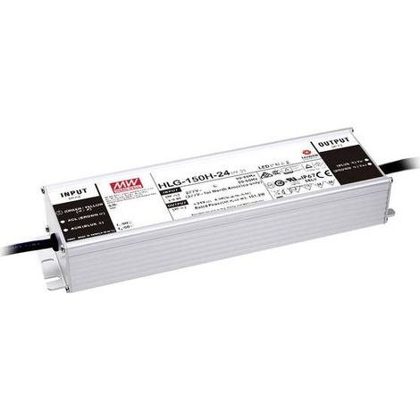 Mean Well HLG-150H-12AB Driver per LED Tensione costante 150 W 7.5 - 12.5 A 10.8 - 13.5 V/DC dimmerabile, Funzione dimm