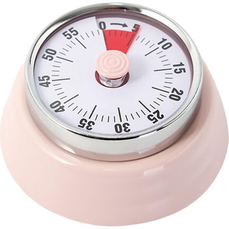 Minuteur mécanique en acier inoxydable facile à utiliser, compte (1/5)