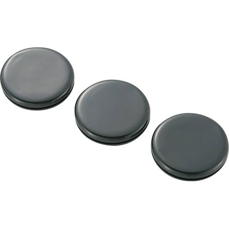 TRU COMPONENTS TC-GMCQR-3225203 Passacavo chiuso Ø (max.) 25 mm Spessore piastra (max.) 1.5 mm PVC Nero 100 pz. (1/2)