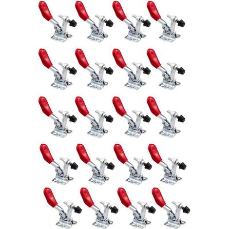 Satz mit 20 GH-201A Schnellspann-Horizontal-Kniehebelklemmen