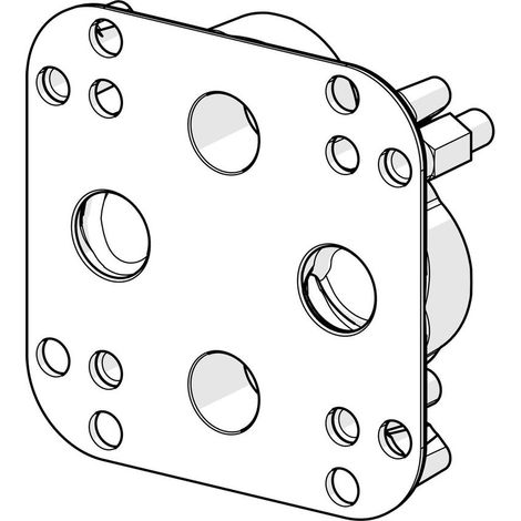 Hansa Bluebox - Umgekehrter Adapter für Unterputzsystem 59914184 (1/2)