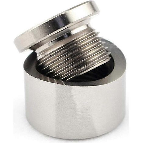 Bouchon de capteur numéro atomique 8 avec joint, bouchon en acier inoxydable, raccord à écrou à large bande soudé M18x1,5 pour climatiseur automobile (1/5)