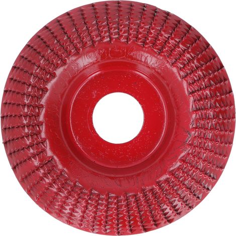 Disque à sculpter le bois, meule à façonner en acier inoxydable pour meuleuses d'angle, 22 mm, rouge bordeaux (1/5)