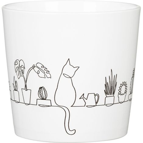 Scheurich Übertopf 870 Ø 12,8 cm x 11,8 cm Catview Blumentopf (1/3)