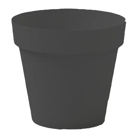 Runde Cleo-Vase Anthrazit - 20 cm