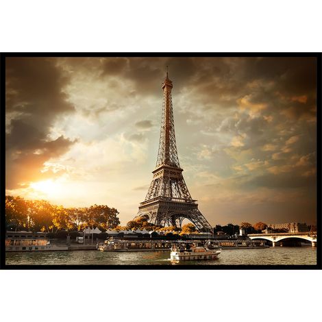 Affiche encadrée tour Eiffel coucher de soleil (1/5)