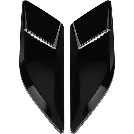 1 paire de garnitures de sortie d'air de capot avant noir brillant pour Sport L494 2014-2018 (1/4)