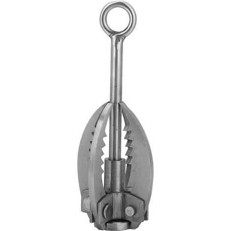 Garra de escalada, gancho de supervivencia multifuncional, garra de supervivencia plegable, gancho de agarre de acero inoxidable para árboles en excursiones. (1/5)
