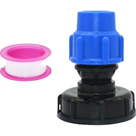 IBC Tankadapter, PE Rohrverbinder, Schnelle Installation, 25MM-A (1/2)