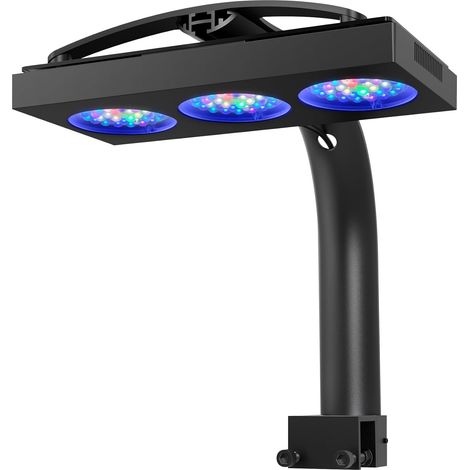 Éclairage LED Pour Aquarium Récifal 200W Pour Coraux SPS/LPS Poissons Marins, Spectre Amélioré En Violet Et Bleu, 5 Canaux Entièrement Programmables (1/5)