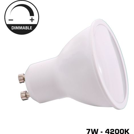 Jandei - Pack 10 Bombillas led GU10 DIMABLE 7W 4200K Blanco Neutro
