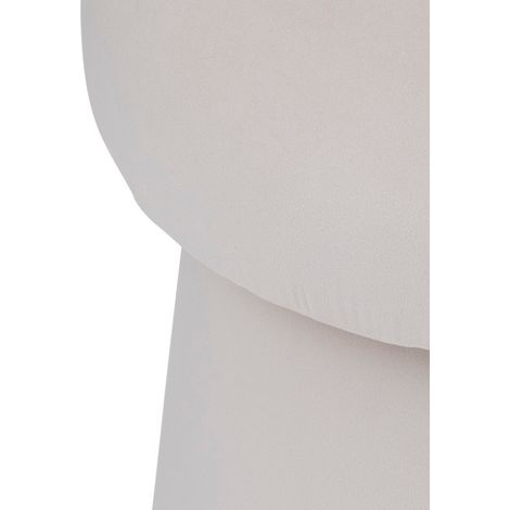 Pouf velours champignon "Noa" Atmosphera - Ivoire - Ivoire - (1/2)