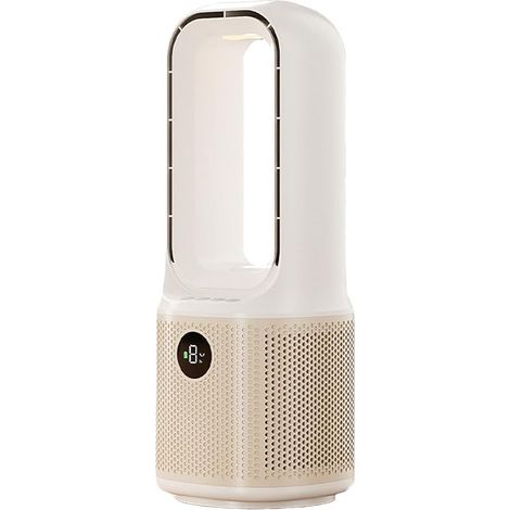 Ventilateur de table sans fil avec batterie de 4000 mAh, sans pales de rotor, portable, avec veilleuse, silencieux, 9 vitesses, minuterie 9H, pour chambre à coucher, bureau ... (1/5)