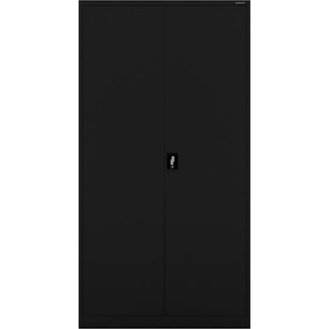 Armoire de bureau métallique haute noire, 1150x2200x400 mm: : JAN II H2200