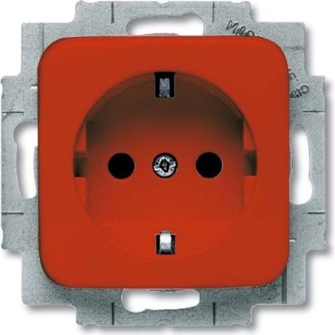 BUSCH-JAEGER 20 EUCKS-217-101 SCHUKO STECKDOSEN-EINSATZ, ROT 2CKA002013A5465